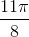 \frac{11\pi }{8}