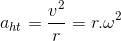 a_{ht}=\frac{v^{2}}{r}=r.\omega ^{2}