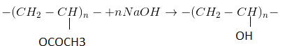 -(CH_{2}-CH)_{n}- +nNaOH\rightarrow -(CH_{2}-CH)_{n}-