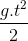 \frac{g.t^{2}}{2}