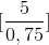 [\frac{5}{0,75}]