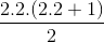 \frac{2.2.(2.2+1)}{2}