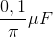 \frac{0,1}{\pi }\mu F
