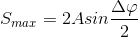 S_{max}=2Asin\frac{\Delta \varphi }{2}