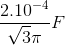 \frac{2.10^{-4}}{\sqrt{3}\pi }F