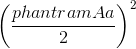 \left ( \frac{phantramAa}{2} \right )^{2}