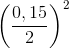 \left ( \frac{0,15}{2} \right )^{2}