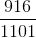 \frac{916}{1101}