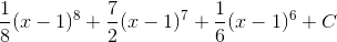 \frac{1}{8}(x-1)^{8}+\frac{7}{2}(x-1)^{7}+\frac{1}{6}(x-1)^{6}+C