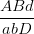 \dpi{100} \frac{ABd}{abD}