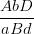 \dpi{100} \frac{AbD}{aBd}