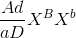 \frac{Ad}{aD}X^{B}X^{b}