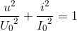 \frac{u^{2}}e_U_{0^{2}}+\frac{i^{2}}e_I_{0^{2}}=1