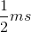 \frac{1}{2}ms