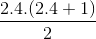 \frac{2.4.(2.4+1)}{2}