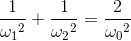 \frac{1}e_\omega _{1^{2}}+\frac{1}e_\omega _{2^{2}}=\frac{2}e_\omega _{0^{2}}