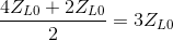 \frac{4Z_{L0}+2Z_{L0}}{2}=3Z_{L0}