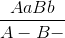 \frac{AaBb}{A-B-}