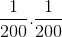 \frac{1}{200}.\frac{1}{200}