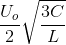 \frac{U_{o}}{2}\sqrt{\frac{3C}{L}}