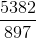 \frac{5382}{897}