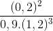 \frac{(0,2)^{2}}{0,9.(1,2)^{3}}