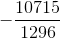 -\frac{10715}{1296}