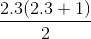 \frac{2.3(2.3+1)}{2}