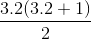 \frac{3.2(3.2 + 1)}{2}