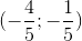 (-\frac{4}{5};-\frac{1}{5})