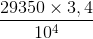 \frac{29350\times 3,4}{10^{4}}