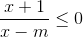 \frac{x+1}{x-m}\leq 0