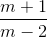 frac{m+1}{m-2}