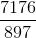 \frac{7176}{897}