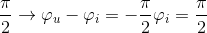 \frac{\pi }{2}\rightarrow \varphi _{u}-\varphi _{i}=-\frac{\pi }{2}\varphi _{i}=\frac{\pi }{2}