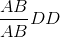 \frac{AB}{AB}DD