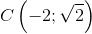 C\left ( -2;\sqrt{2} \right )