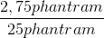 \frac{2,75phantram}{25phantram}