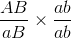 \frac{AB}{aB}\times \frac{ab}{ab}