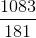 \frac{1083}{181}