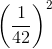 \left ( \frac{1}{42} \right )^{2}