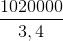 \frac{1020000}{3,4}