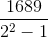 \frac{1689}{2^{2}-1}