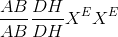 \frac{AB}{AB}\frac{DH}{DH}X^{E}X^{E}