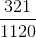 \frac{321}{1120}