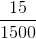 \frac{15}{1500}