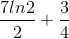 \frac{7ln2}{2}+\frac{3}{4}