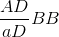 \frac{AD}{aD}BB