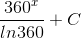 \frac{360^{x}}{ln360}+C