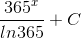 \frac{365^{x}}{ln365}+C